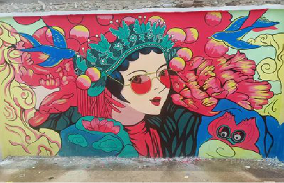 盐边墙体彩绘-网红墙