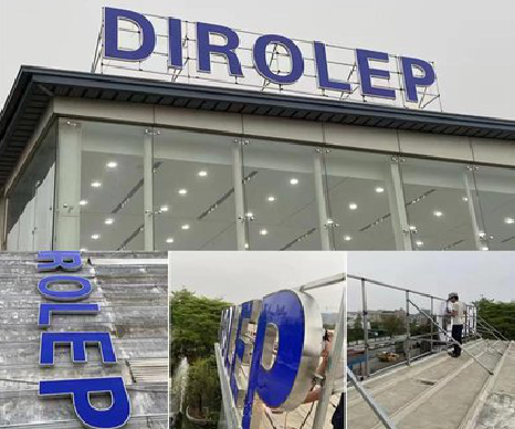 盐边楼顶发光字安装的注意事项。